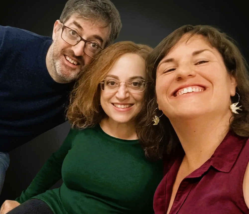 Orly Kovo, Etay Sharon and Nofar Drukman, organisers of the Brno Playback Gathering